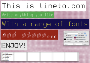 Lineto Typewriter Screenshot